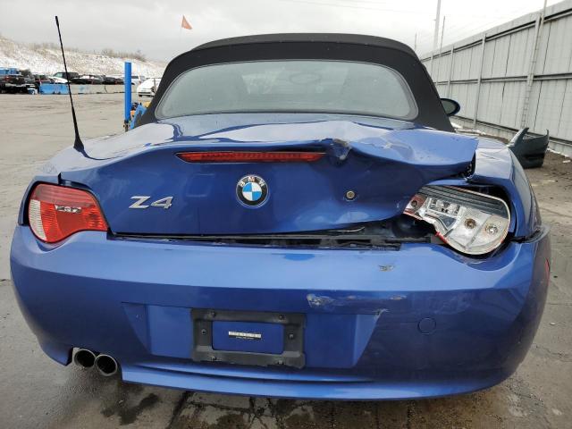 4USBU53537LW92761 - 2007 BMW Z4 3.0SI BLUE photo 6