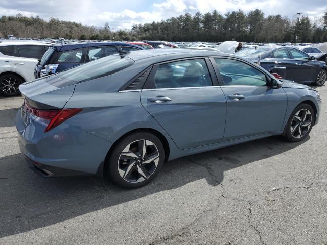 KMHLP4AG8NU303888 - 2022 HYUNDAI ELANTRA LIMITED GRAY photo 3