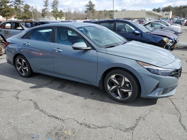 KMHLP4AG8NU303888 - 2022 HYUNDAI ELANTRA LIMITED GRAY photo 4