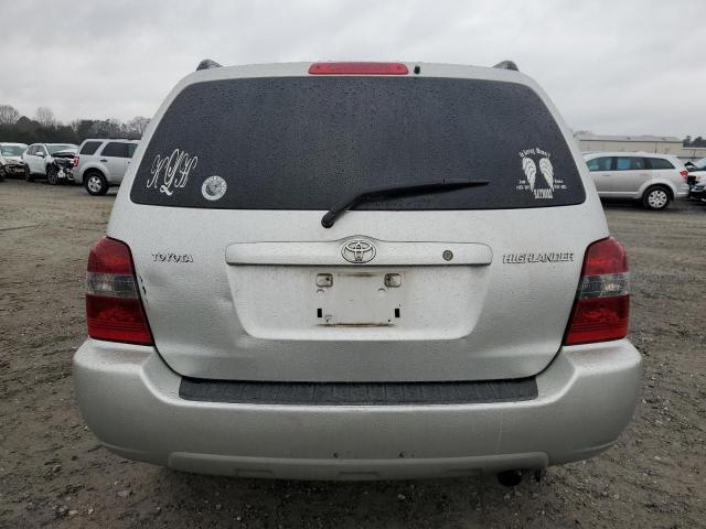 JTEGD21A560135310 - 2006 TOYOTA HIGHLANDER SILVER photo 6