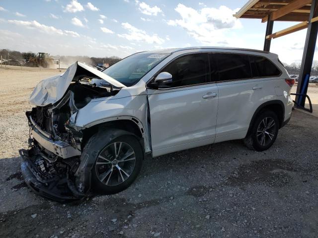 5TDKKRFH2GS504190 - 2016 TOYOTA HIGHLANDER XLE WHITE photo 1