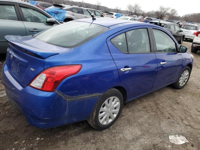 3N1CN7AP6HL822242 - 2017 NISSAN VERSA S BLUE photo 3