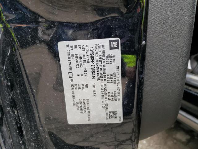 1GYS4KEF1ER183444 - 2014 CADILLAC ESCALADE ESV PLATINUM შავი ფოტო 12