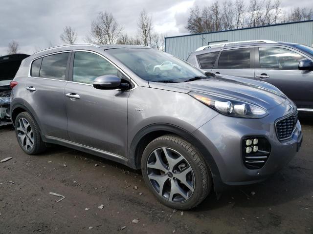 KNDPRCA63H7254779 - 2017 KIA SPORTAGE SX GRAY photo 4