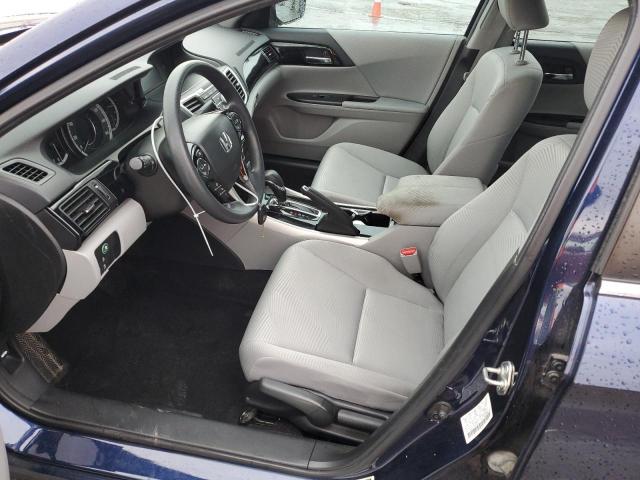 1HGCR2F45GA030061 - 2016 HONDA ACCORD LX BLUE photo 7