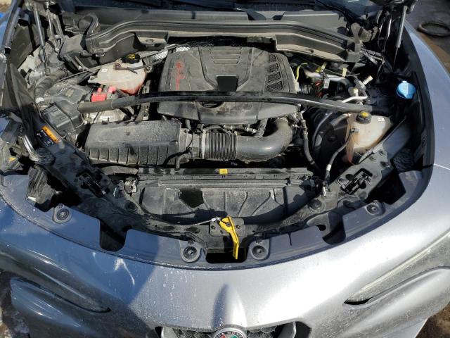 ZASPAKBN1K7C52373 - 2019 ALFA ROMEO STELVIO TI SILVER photo 12