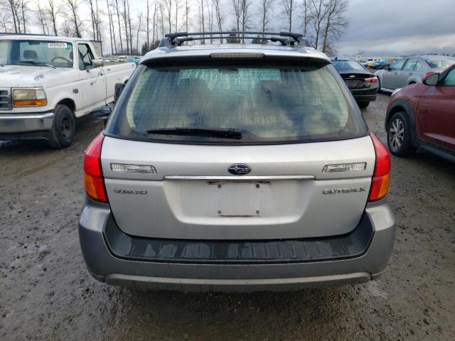 4S4BP62C077320916 - 2007 SUBARU OUTBACK OUTBACK 2.5I LIMITED SILVER photo 6