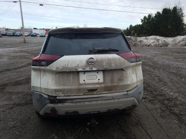 5N1AT3BA1MC674211 - 2021 NISSAN ROGUE SV WHITE photo 6