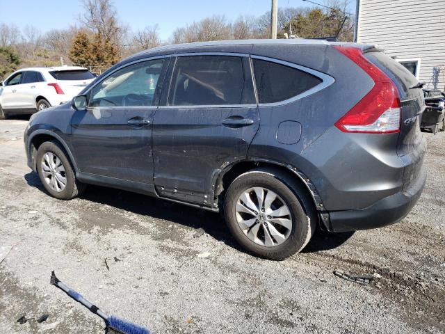 2HKRM4H76DH630912 - 2013 HONDA CR-V EXL GRAY photo 2