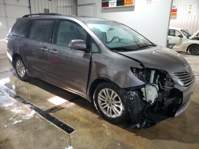 5TDYK3DC8BS172652 - 2011 TOYOTA SIENNA XLE GRAY photo 4