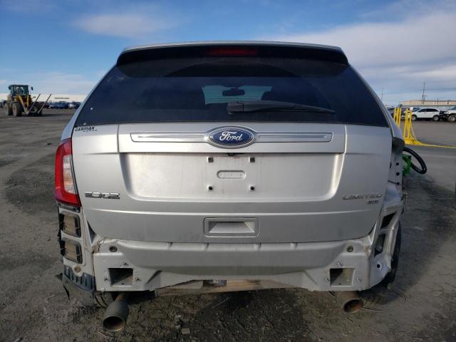 2FMDK4KC8EBA39141 - 2014 FORD EDGE LIMITED SILVER photo 6