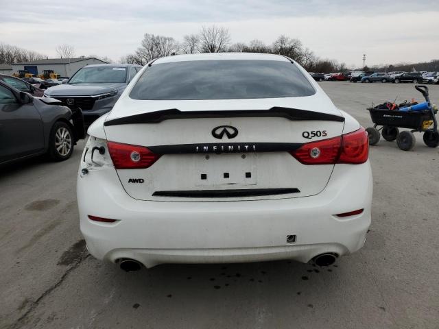 JN1BV7AR0FM407918 - 2015 INFINITI Q50 BASE WHITE photo 6