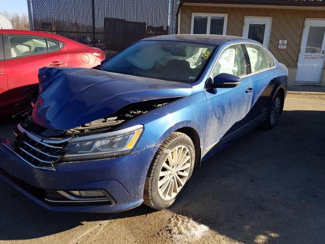 1VWBT7A37HC009528 - 2017 VOLKSWAGEN PASSAT SE BLUE photo 1