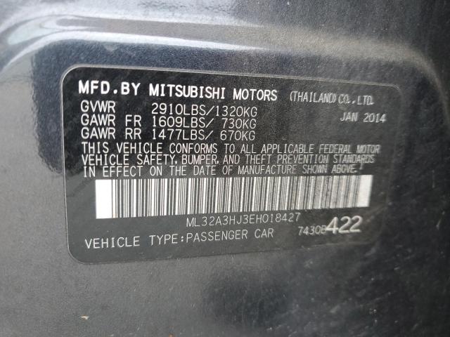 ML32A3HJ3EH018427 - 2014 MITSUBISHI MIRAGE DE CHARCOAL photo 12