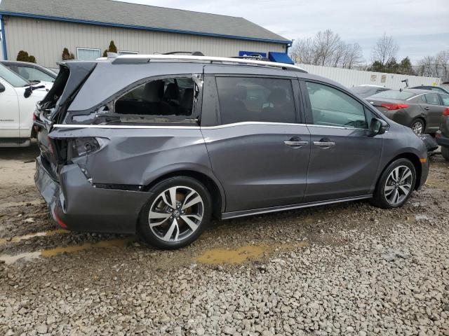 5FNRL6H83MB029575 - 2021 HONDA ODYSSEY TOURING GRAY photo 3