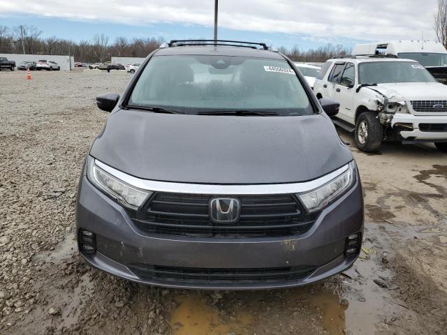 5FNRL6H83MB029575 - 2021 HONDA ODYSSEY TOURING GRAY photo 5