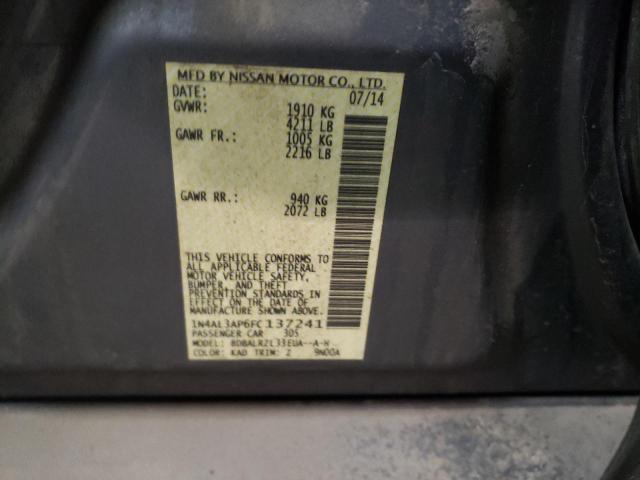 1N4AL3AP6FC137241 - 2015 NISSAN ALTIMA 2.5 GRAY photo 12