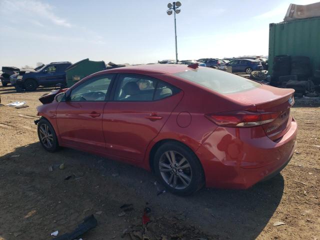 5NPD84LF4JH236611 - 2018 HYUNDAI ELANTRA SEL RED photo 2