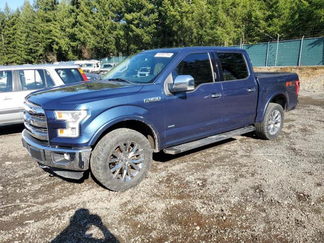 1FTEW1EG6GFC61236 - 2016 FORD F150 SUPERCREW BLUE photo 1