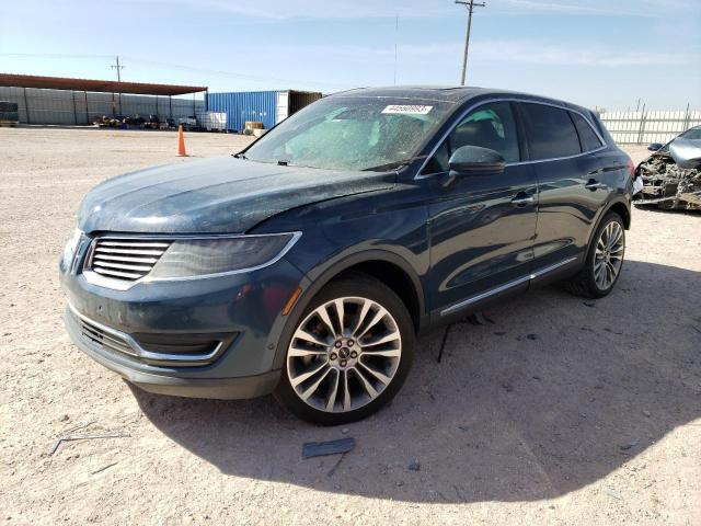 2LMPJ6LP6GBL68022 - 2016 LINCOLN MKX RESERVE Կապույտ լուսանկար 1