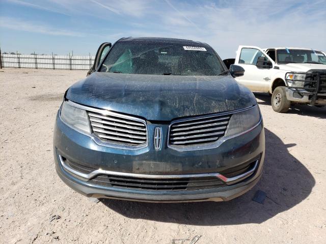 2LMPJ6LP6GBL68022 - 2016 LINCOLN MKX RESERVE Կապույտ լուսանկար 5
