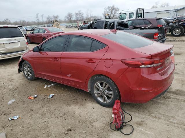 KMHD84LFXHU141692 - 2017 HYUNDAI ELANTRA SE RED photo 2