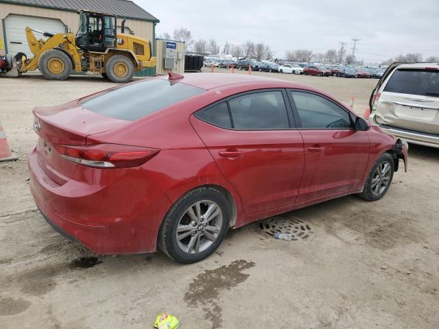 KMHD84LFXHU141692 - 2017 HYUNDAI ELANTRA SE RED photo 3