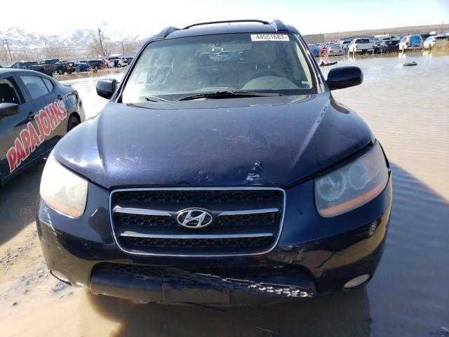 5NMSH73E58H228816 - 2008 HYUNDAI SANTA FE SE BLUE photo 5