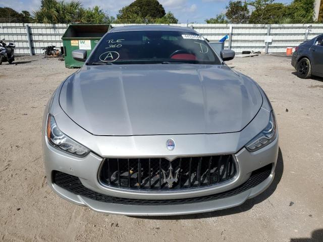 ZAM57XSA8H1225509 - 2017 MASERATI GHIBLI SILVER photo 5