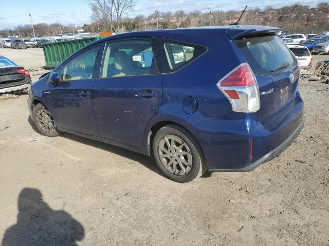 JTDZN3EU4FJ030434 - 2015 TOYOTA PRIUS V BLUE photo 2