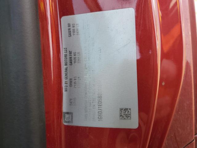 1G6DJ1ED5B0111004 - 2011 CADILLAC CTS PERFORMANCE COLLECTION RED photo 12