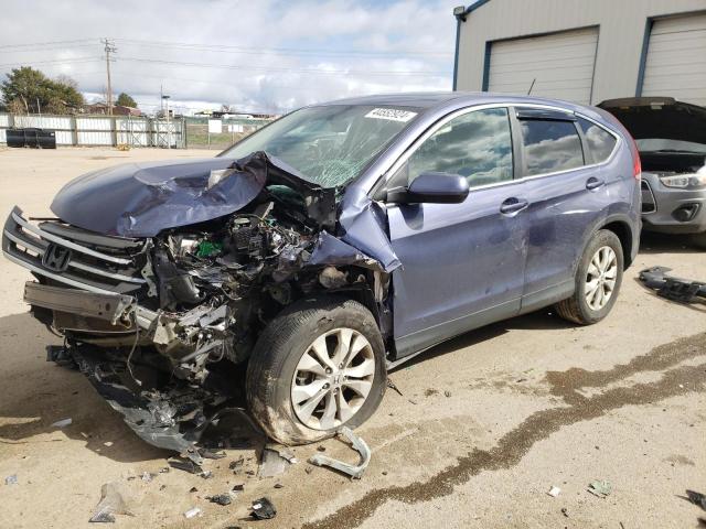 5J6RM4H55EL028556 - 2014 HONDA CR-V EX BLUE photo 1