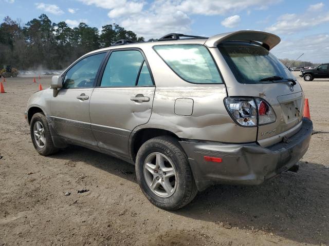 JTJHF10U730313137 - 2003 LEXUS RX 300 TAN photo 2