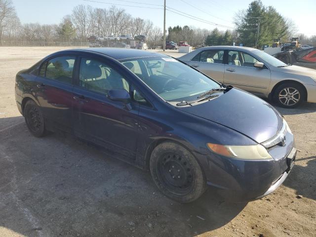 1HGFA16547L104680 - 2007 HONDA CIVIC LX BLUE photo 4