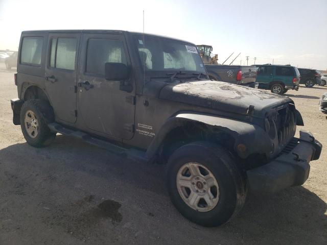 1C4BJWKG2EL284188 - 2014 JEEP WRANGLER U SPORT GRAY photo 4