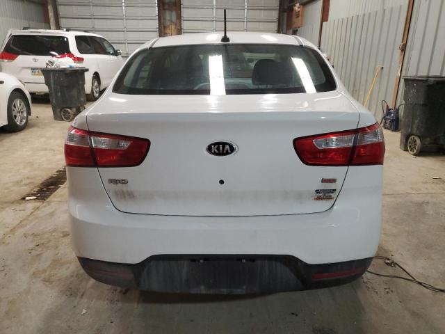 KNADM4A30D6284817 - 2013 KIA RIO LX WHITE photo 6