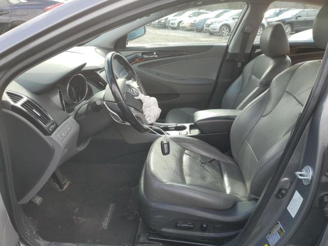 5NPEC4AB0EH889252 - 2014 HYUNDAI SONATA SE GRAY photo 7