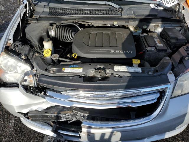 2C4RC1CG3CR163345 - 2012 CHRYSLER TOWN & COU TOURING L SILVER photo 12