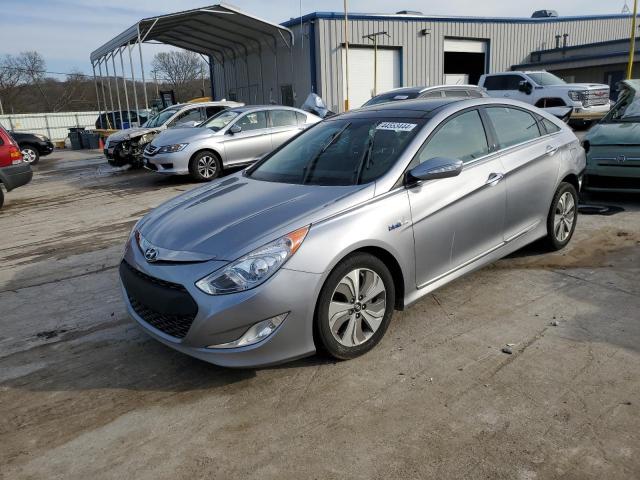 KMHEC4A42FA132939 - 2015 HYUNDAI SONATA HYBRID GRAY photo 1