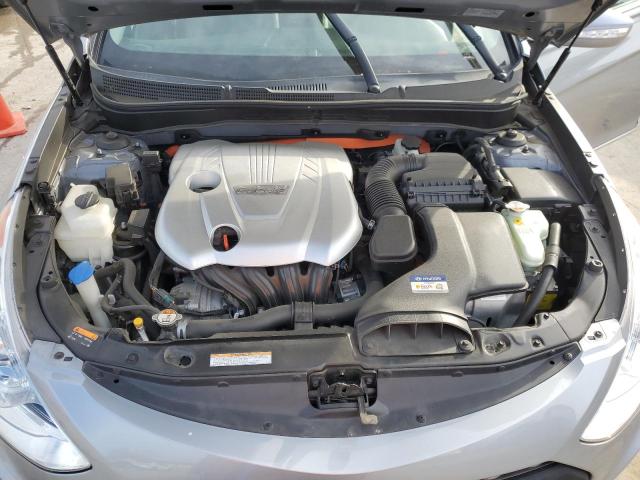 KMHEC4A42FA132939 - 2015 HYUNDAI SONATA HYBRID GRAY photo 11