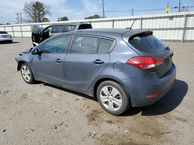 KNAFK5A8XG5603134 - 2016 KIA FORTE LX BLUE photo 2