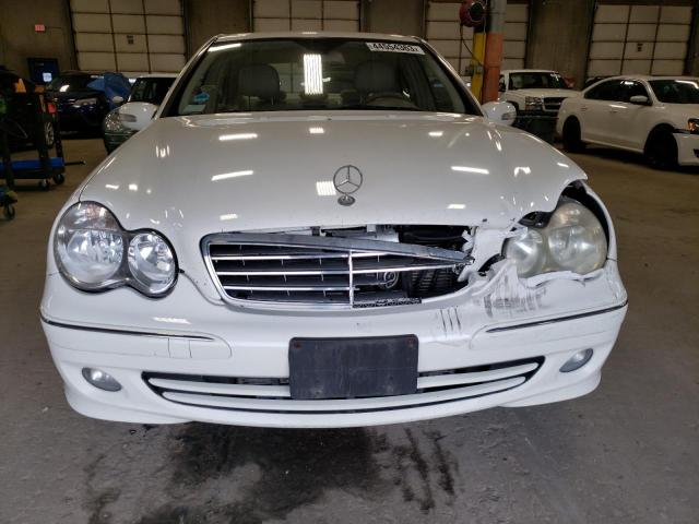 WDBRF92H67F928253 - 2007 MERCEDES-BENZ C 280 4MATIC WHITE photo 5