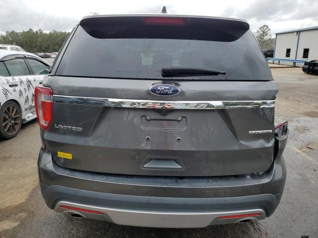 1FM5K7F85GGB09573 - 2016 FORD EXPLORER LIMITED GRAY photo 6