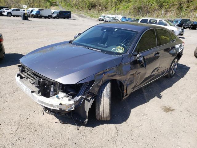 1HGCV2F51LA018665 - 2020 HONDA ACCORD EXL GRAY photo 2