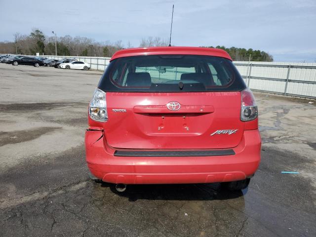 2T1KR32E76C566437 - 2006 TOYOTA COROLLA MA XR RED photo 6
