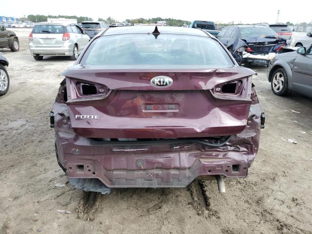 3KPFK4A74JE179403 - 2018 KIA FORTE LX MAROON photo 6