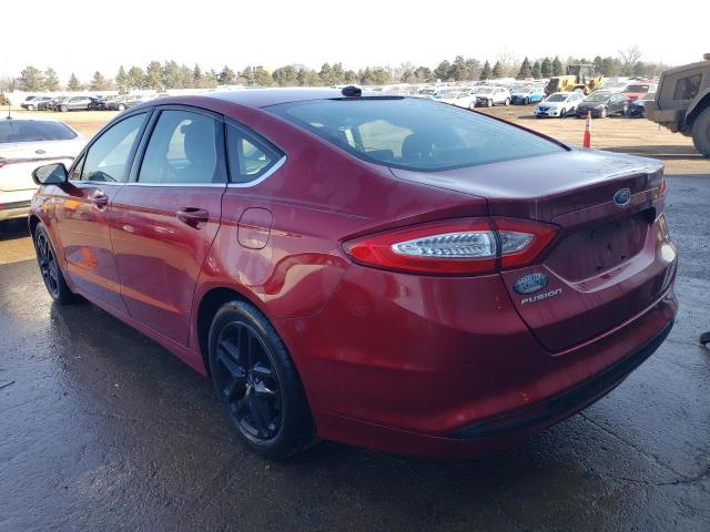 3FA6P0H77GR209677 - 2016 FORD FUSION SE RED photo 2