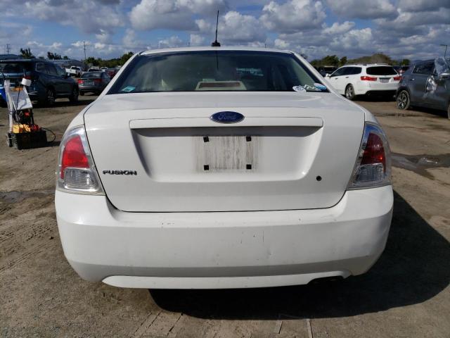 3FAHP06Z28R128195 - 2008 FORD FUSION S WHITE photo 6