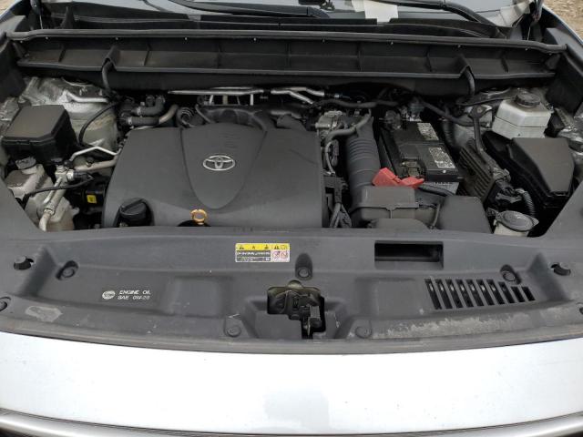 5TDHZRBH9MS541860 - 2021 TOYOTA HIGHLANDER XLE SILVER photo 11