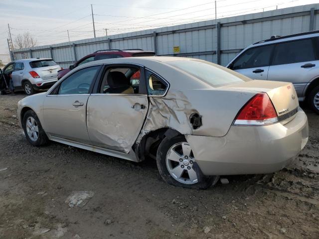 2G1WB5EK0A1156355 - 2010 CHEVROLET IMPALA LT BEIGE photo 2